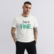 Men Regular Fit T-Shirt THIS IS FINE WHITE